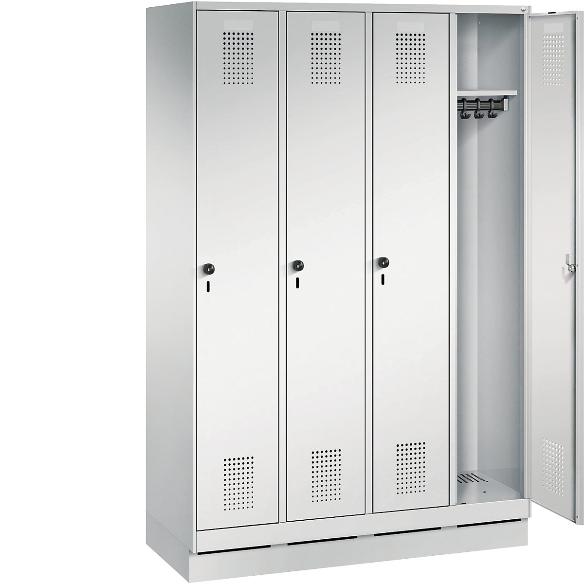 EVOLO cloakroom locker, with plinth – C+P (Product illustration 22)-21