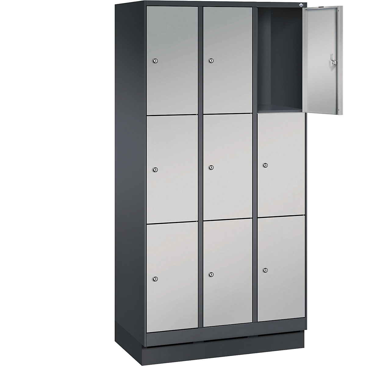 EVOLO locker unit, with plinth – C+P (Product illustration 22)-21