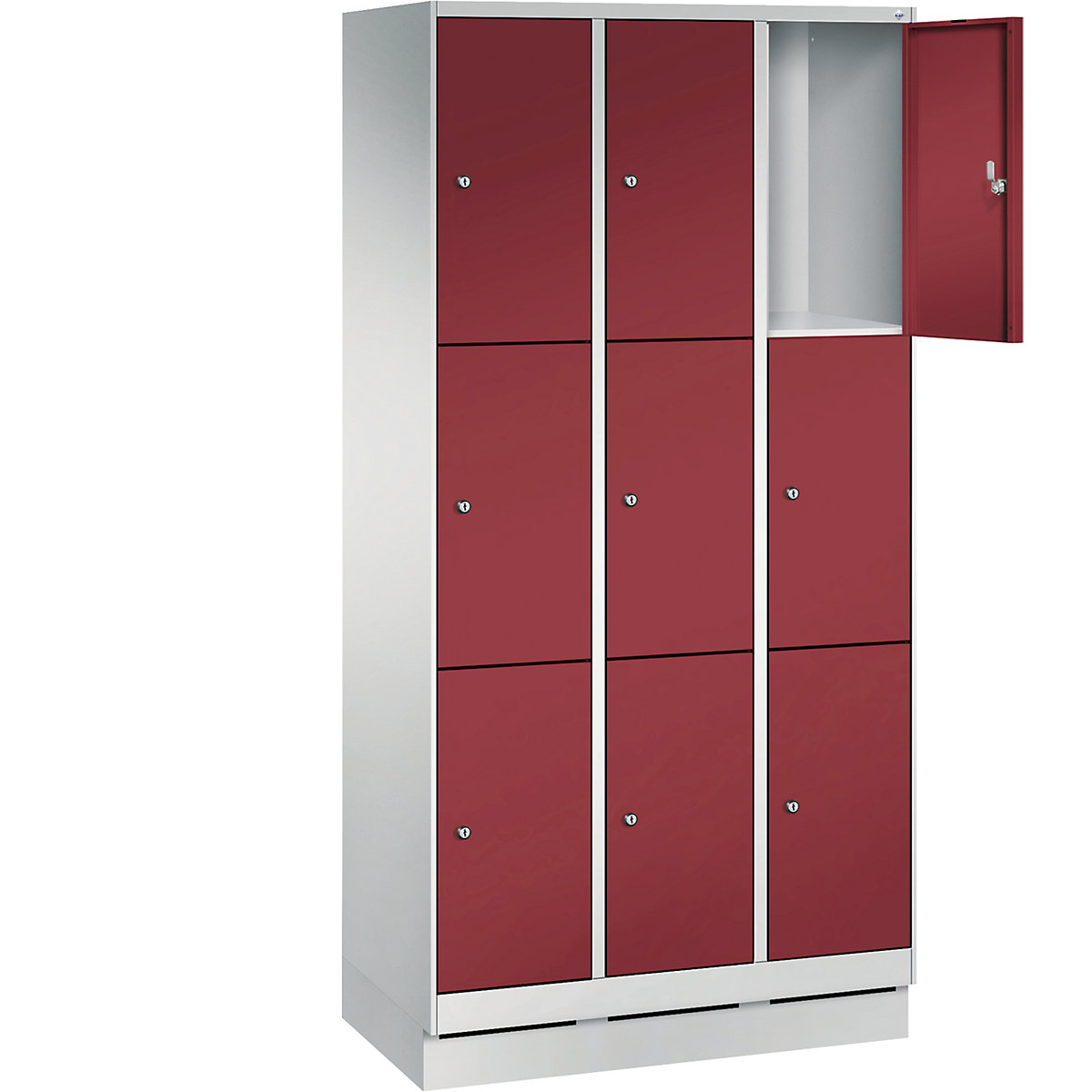 EVOLO locker unit, with plinth – C+P (Product illustration 19)-18
