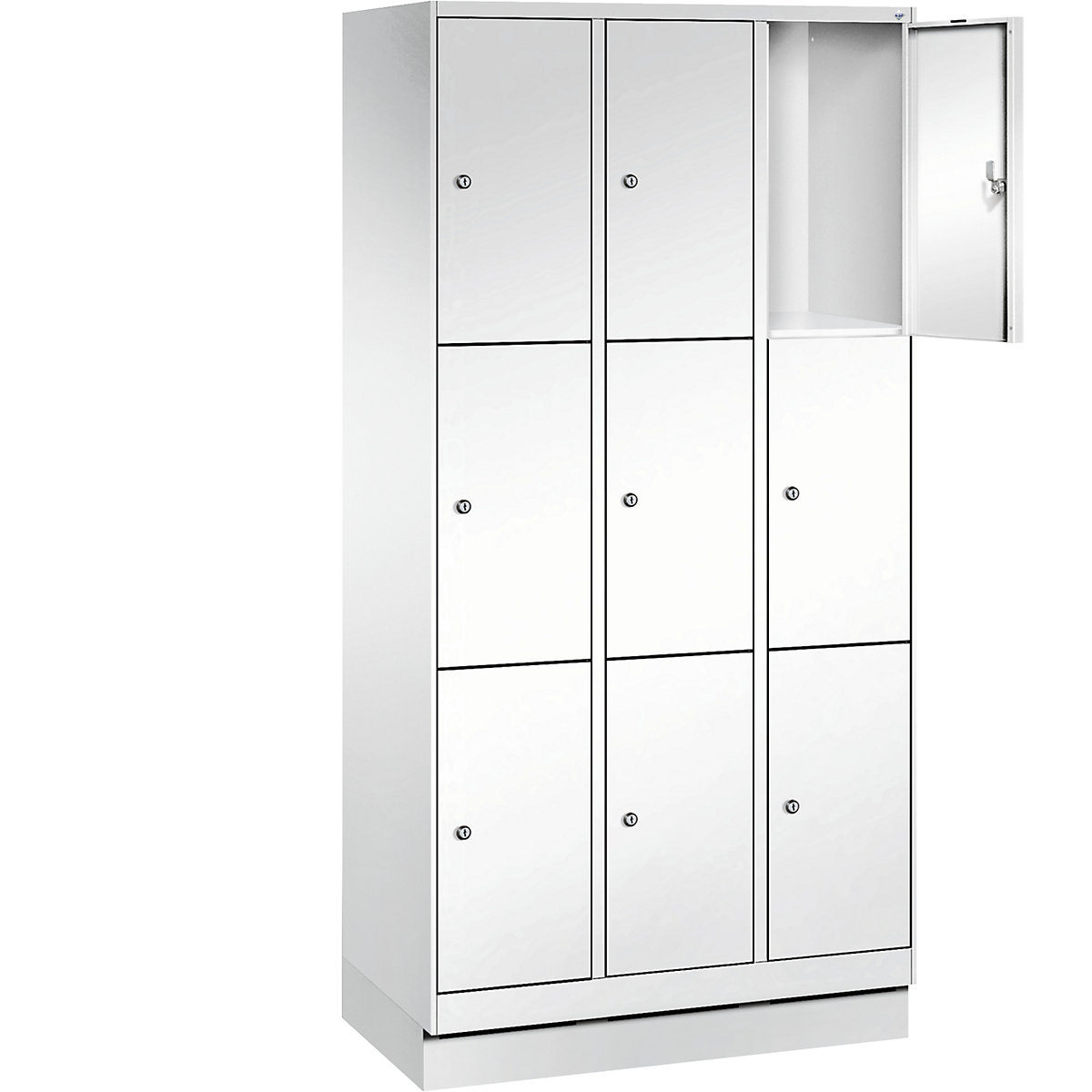EVOLO locker unit, with plinth – C+P (Product illustration 24)-23