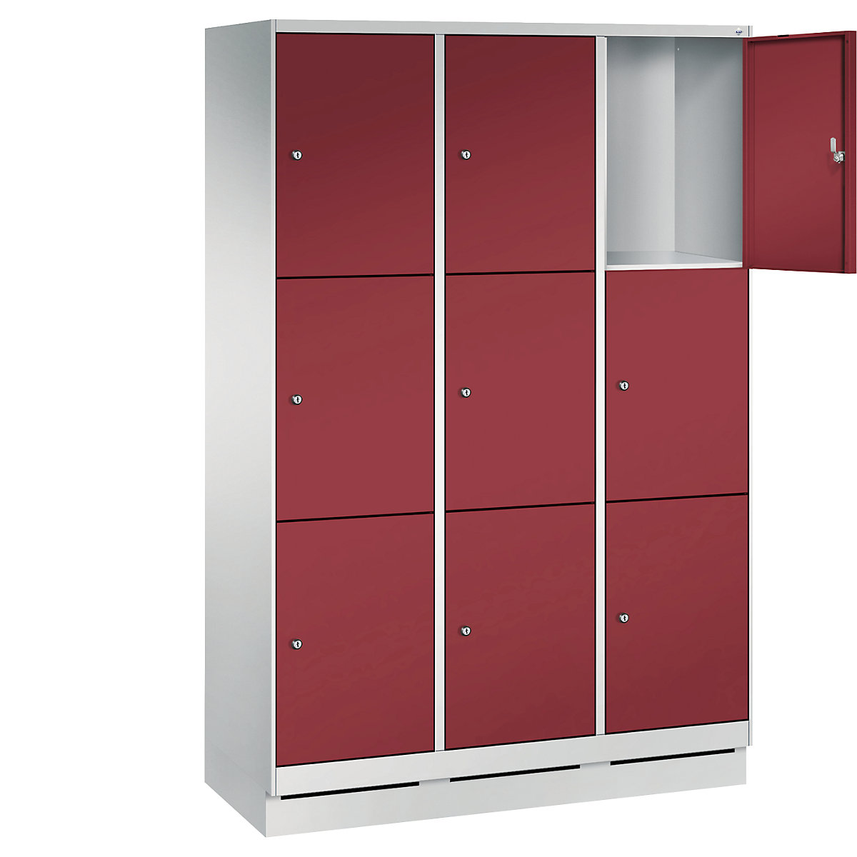 EVOLO locker unit, with plinth – C+P (Product illustration 18)-17