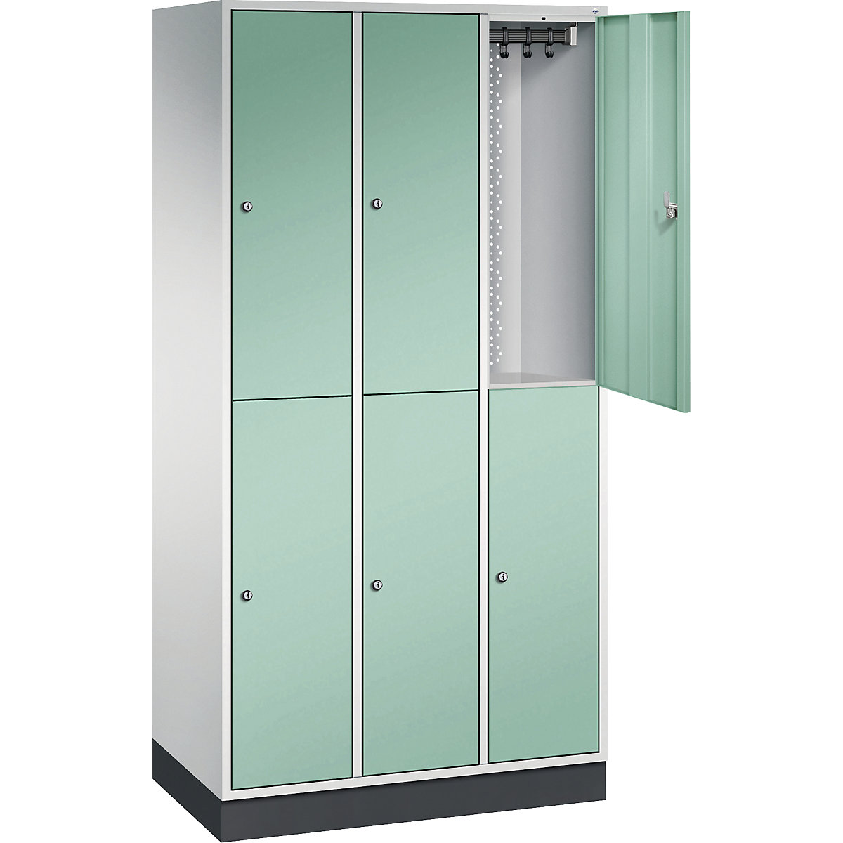 INTRO double tier steel cloakroom locker – C+P (Product illustration 19)