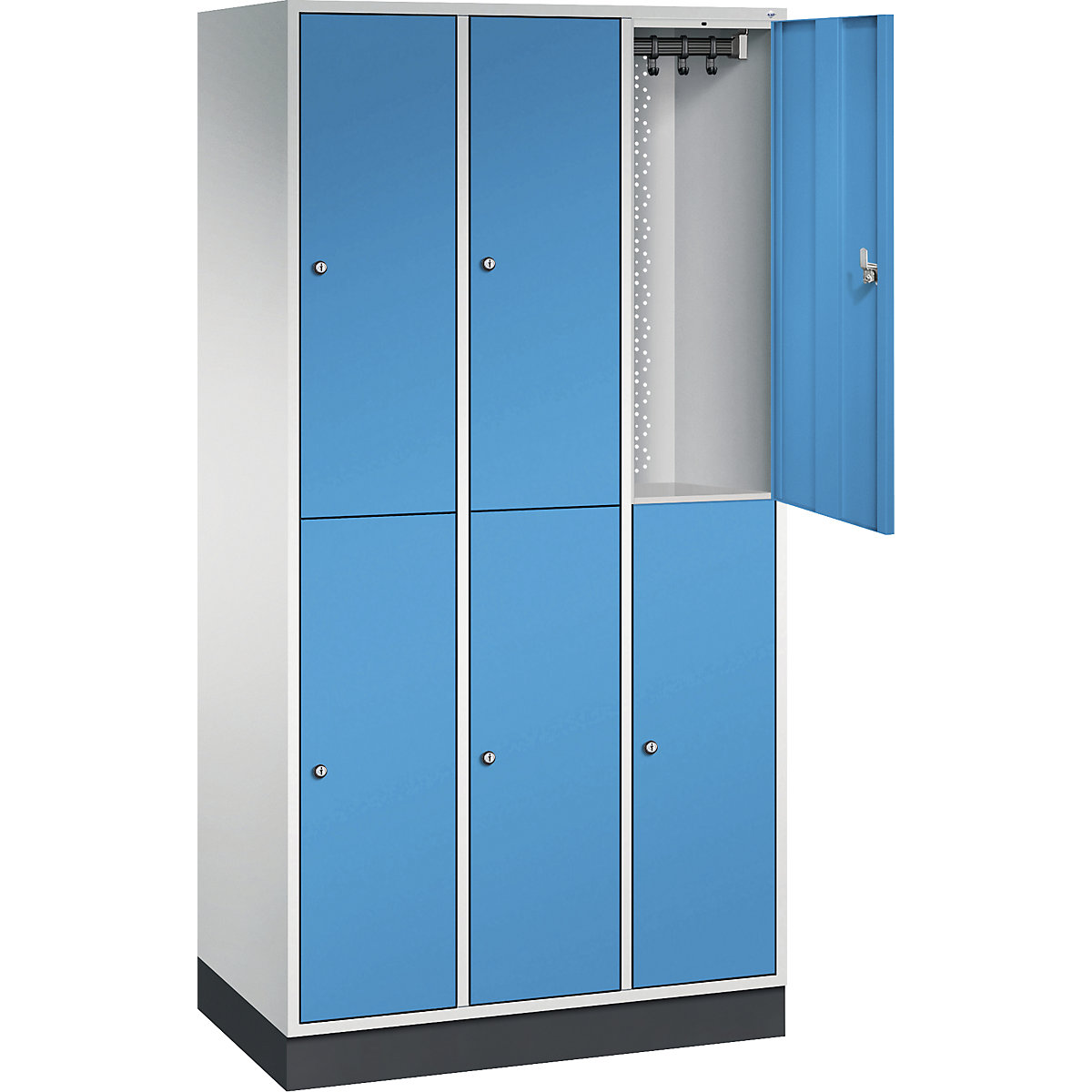 INTRO double tier steel cloakroom locker – C+P (Product illustration 34)