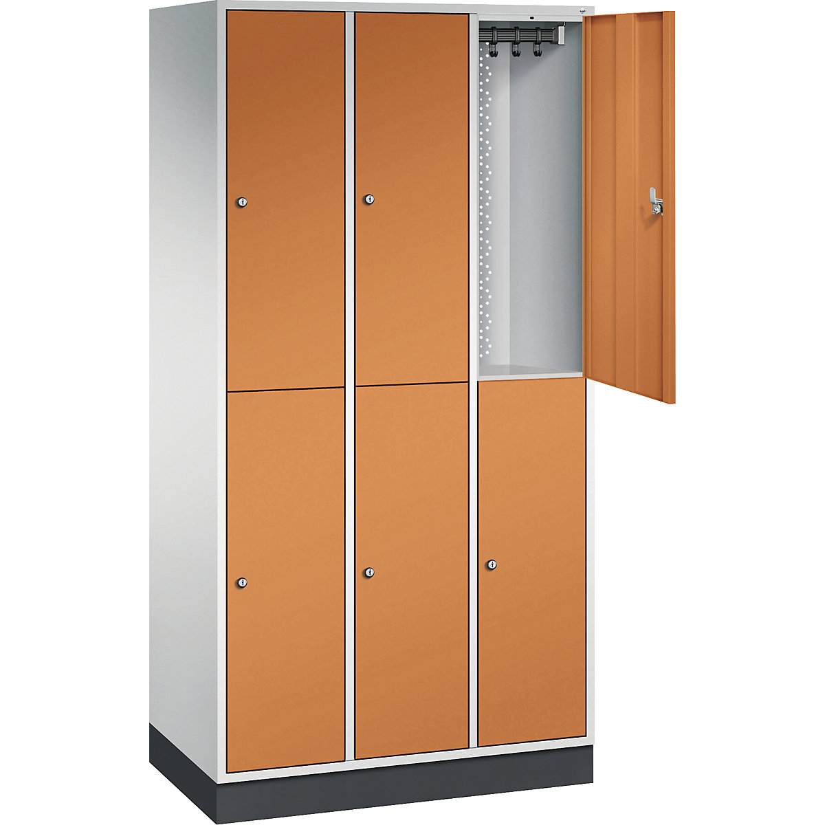 INTRO double tier steel cloakroom locker – C+P (Product illustration 23)