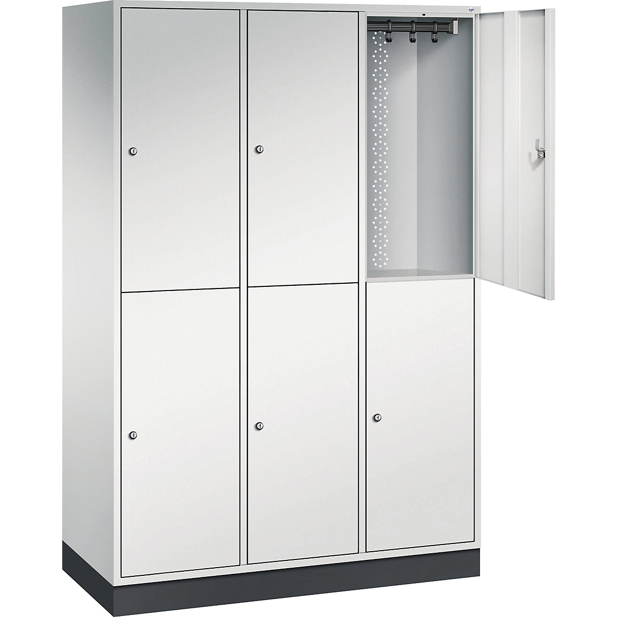 INTRO double tier steel cloakroom locker – C+P (Product illustration 2)-1