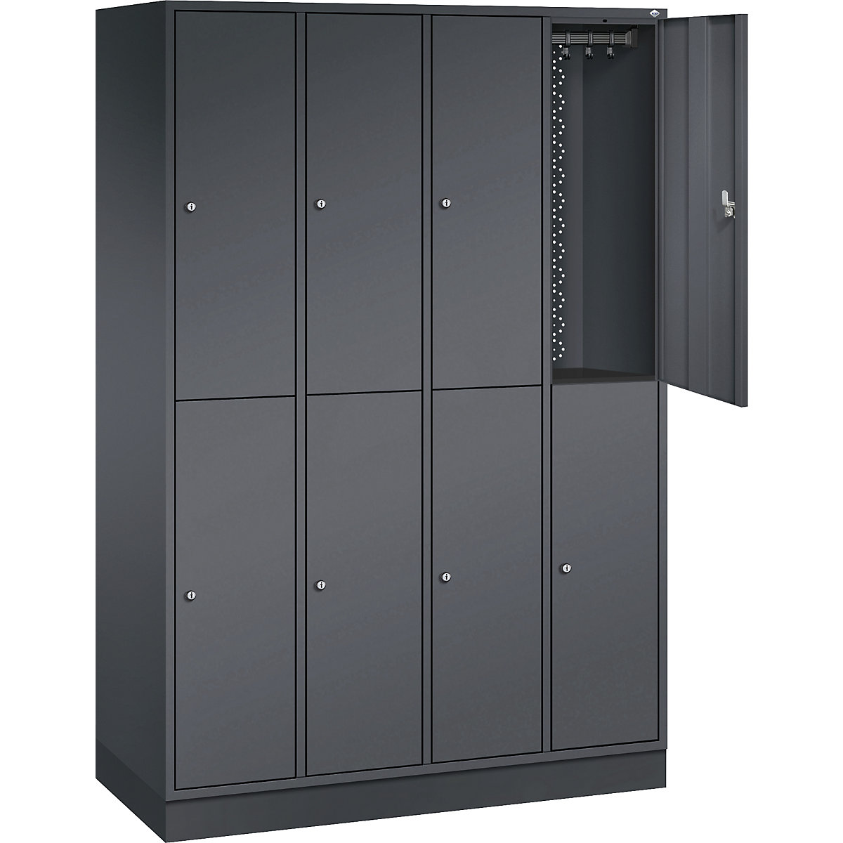 INTRO double tier steel cloakroom locker – C+P (Product illustration 2)-1