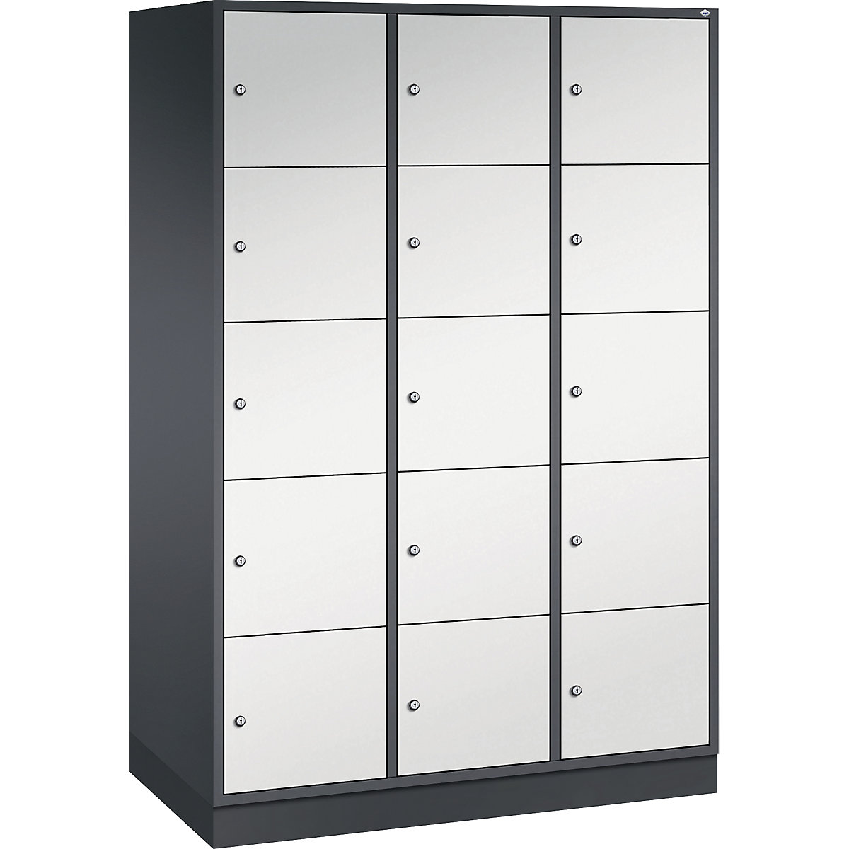 INTRO steel compartment locker, compartment height 345 mm - C+P