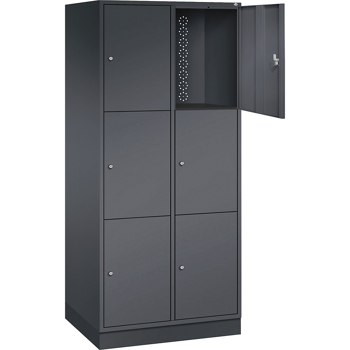 INTRO steel compartment locker, compartment height 580 mm – C+P (Product illustration 2)-1