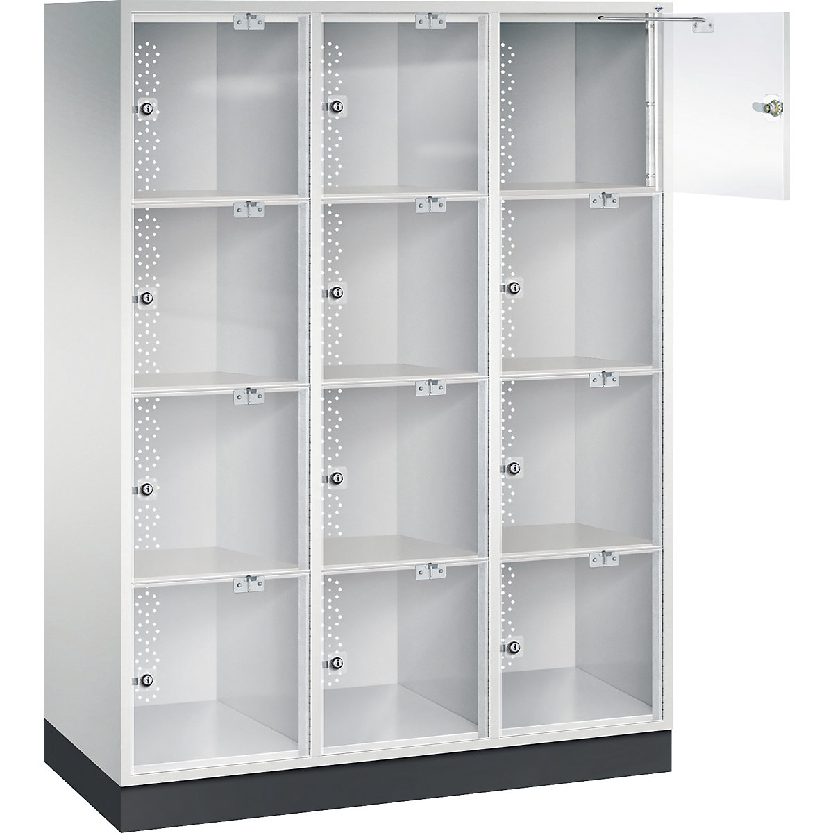 INTRO steel compartment locker with acrylic glass door – C+P (Product illustration 5)