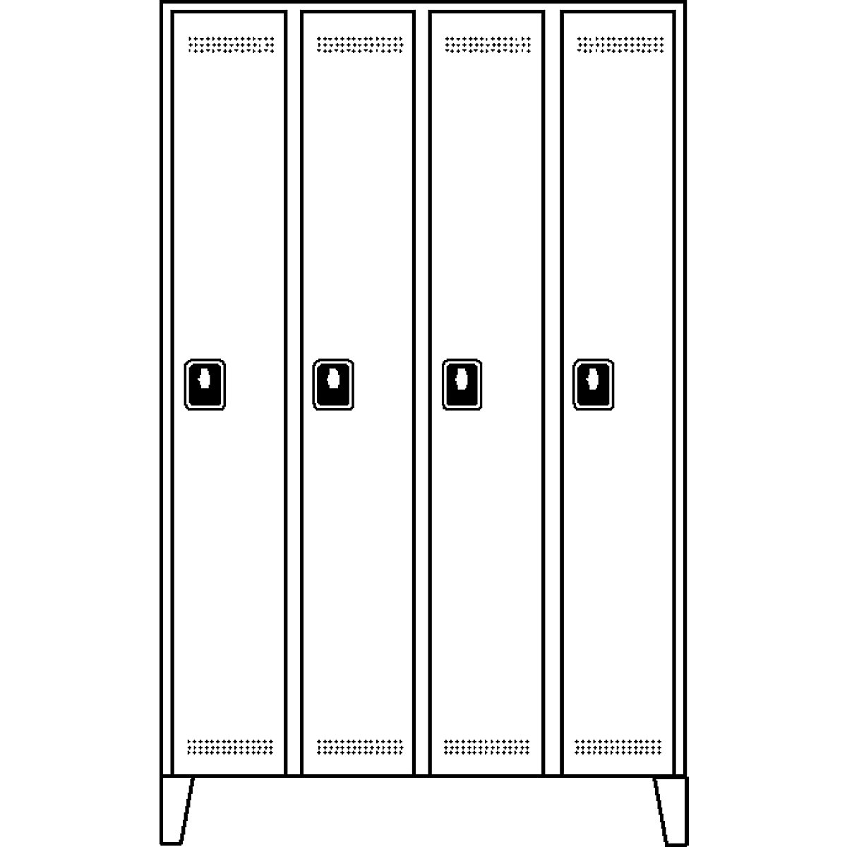 Köln clothes locker – Wolf (Product illustration 2)-1