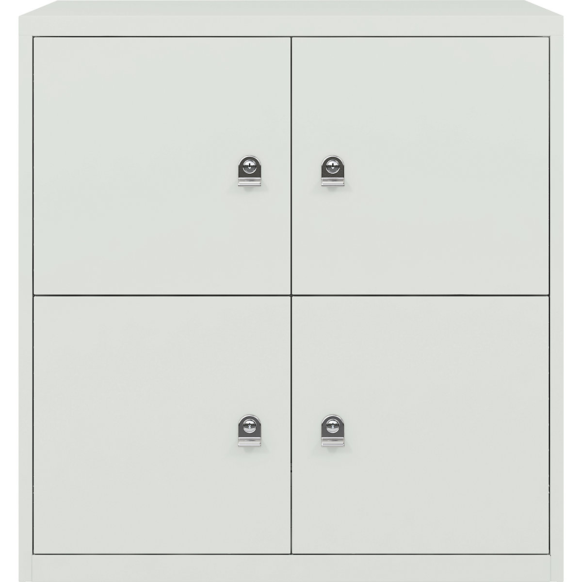 BISLEY – LateralFile™ lodge, with 4 lockable compartments, height 375 mm each, portland