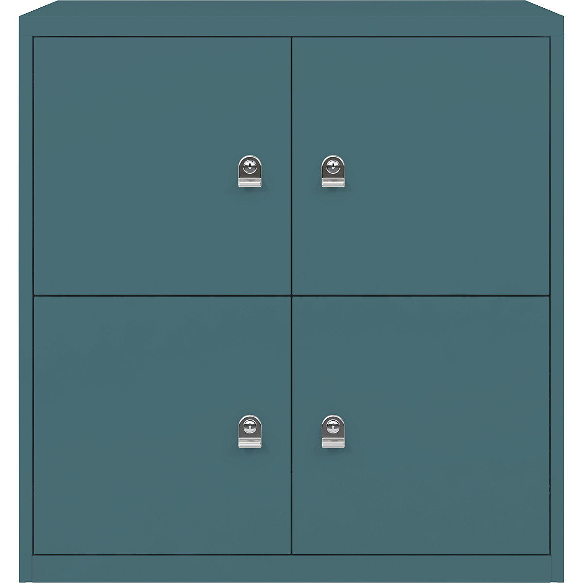 BISLEY – LateralFile™ lodge, with 4 lockable compartments, height 375 mm each, doulton