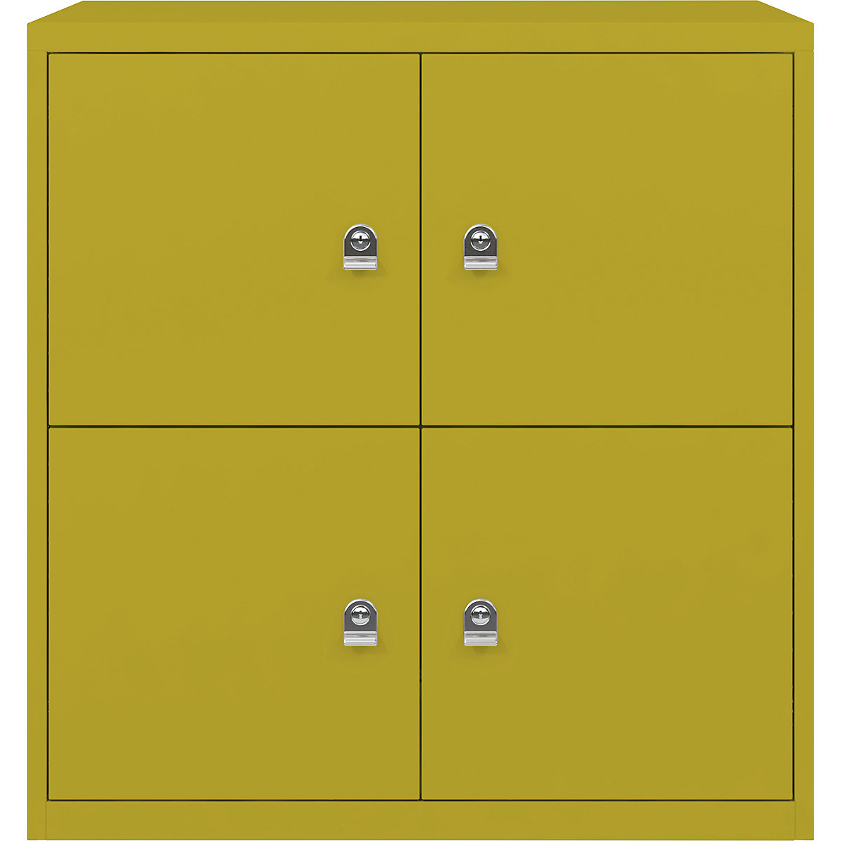 BISLEY – LateralFile™ lodge, with 4 lockable compartments, height 375 mm each, tickleweed