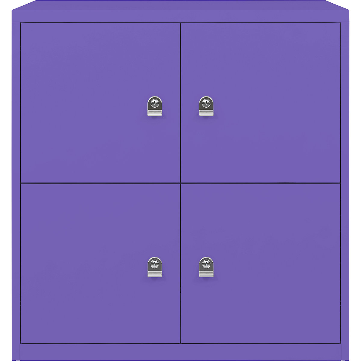 BISLEY – LateralFile™ lodge, with 4 lockable compartments, height 375 mm each, parma