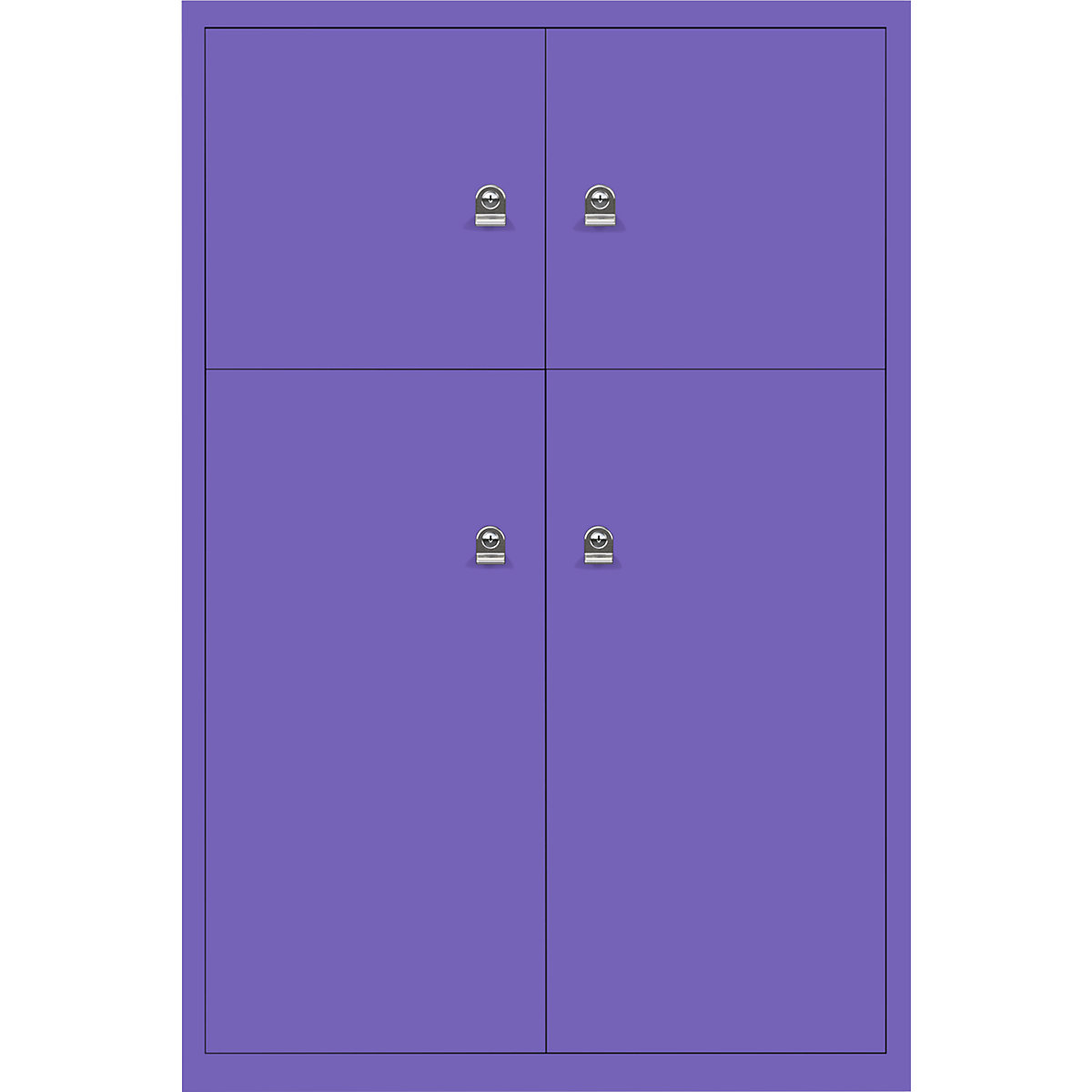 BISLEY – LateralFile™ lodge, with 4 lockable compartments, height 2 x 375 mm, 2 x 755 mm, parma