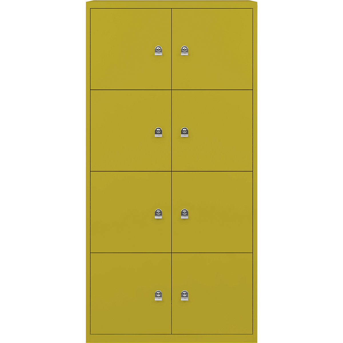 BISLEY – LateralFile™ lodge, with 8 lockable compartments, height 375 mm each, tickleweed