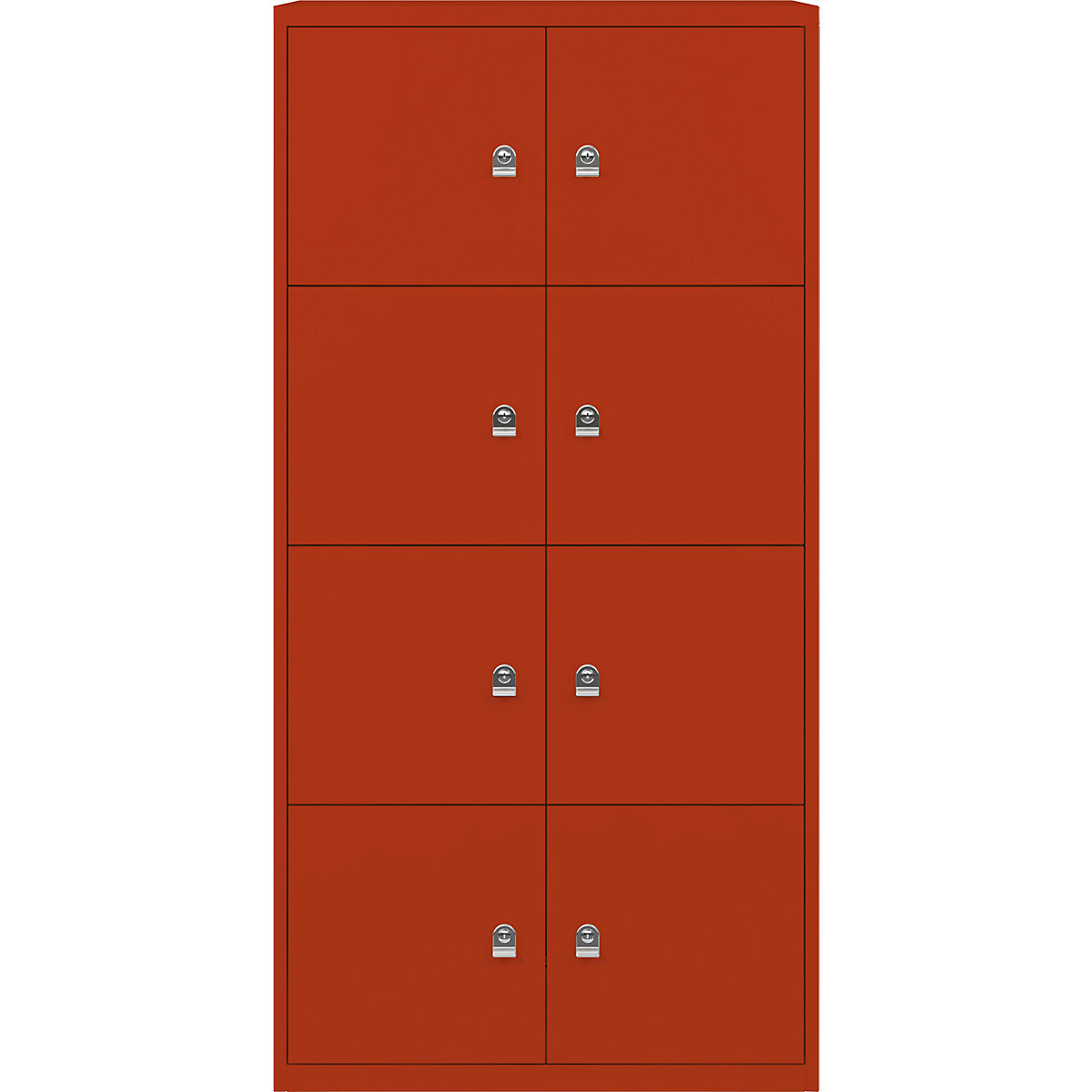 BISLEY – LateralFile™ lodge, with 8 lockable compartments, height 375 mm each, sevilla