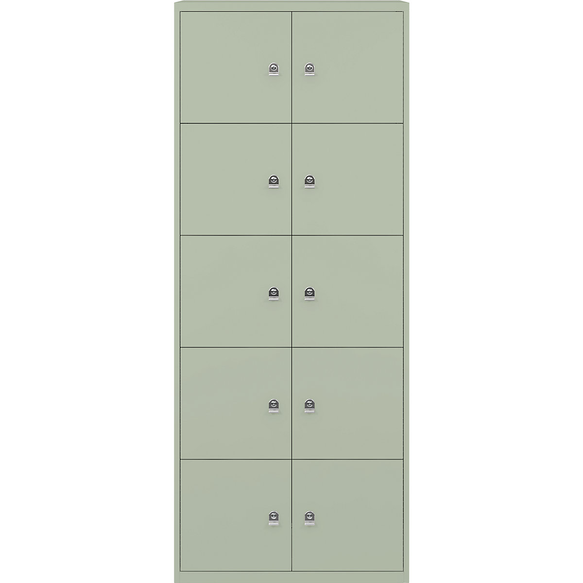 LateralFile™ lodge – BISLEY, with 10 lockable compartments, height 375 mm each, regent