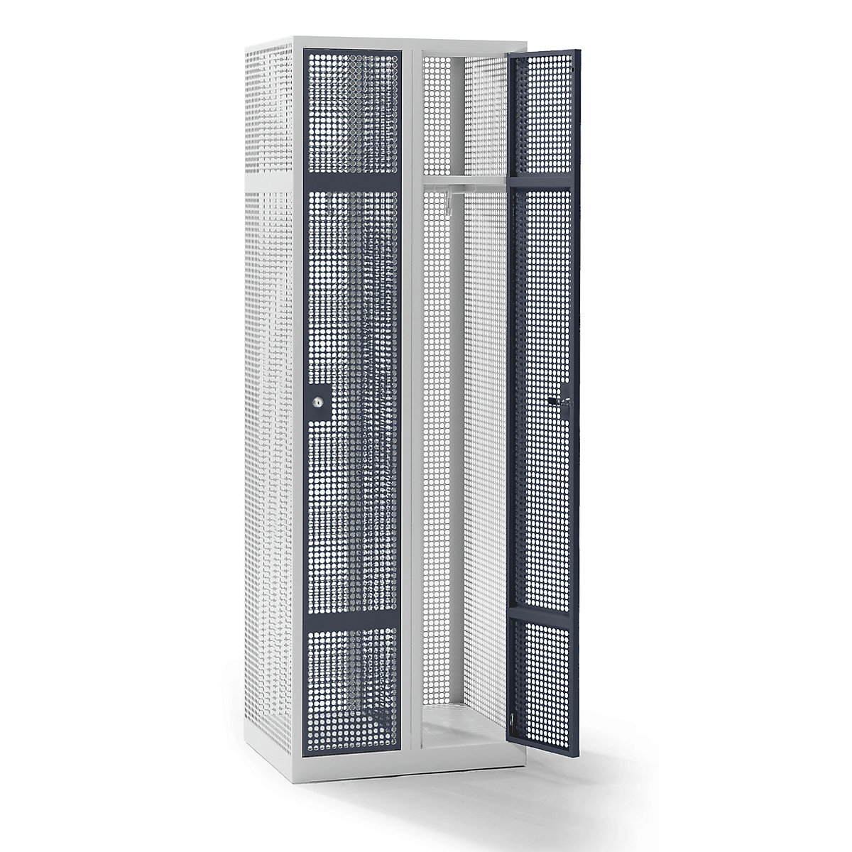 Perforated sheet steel locker, width 600 mm – eurokraft pro (Product illustration 14)-13