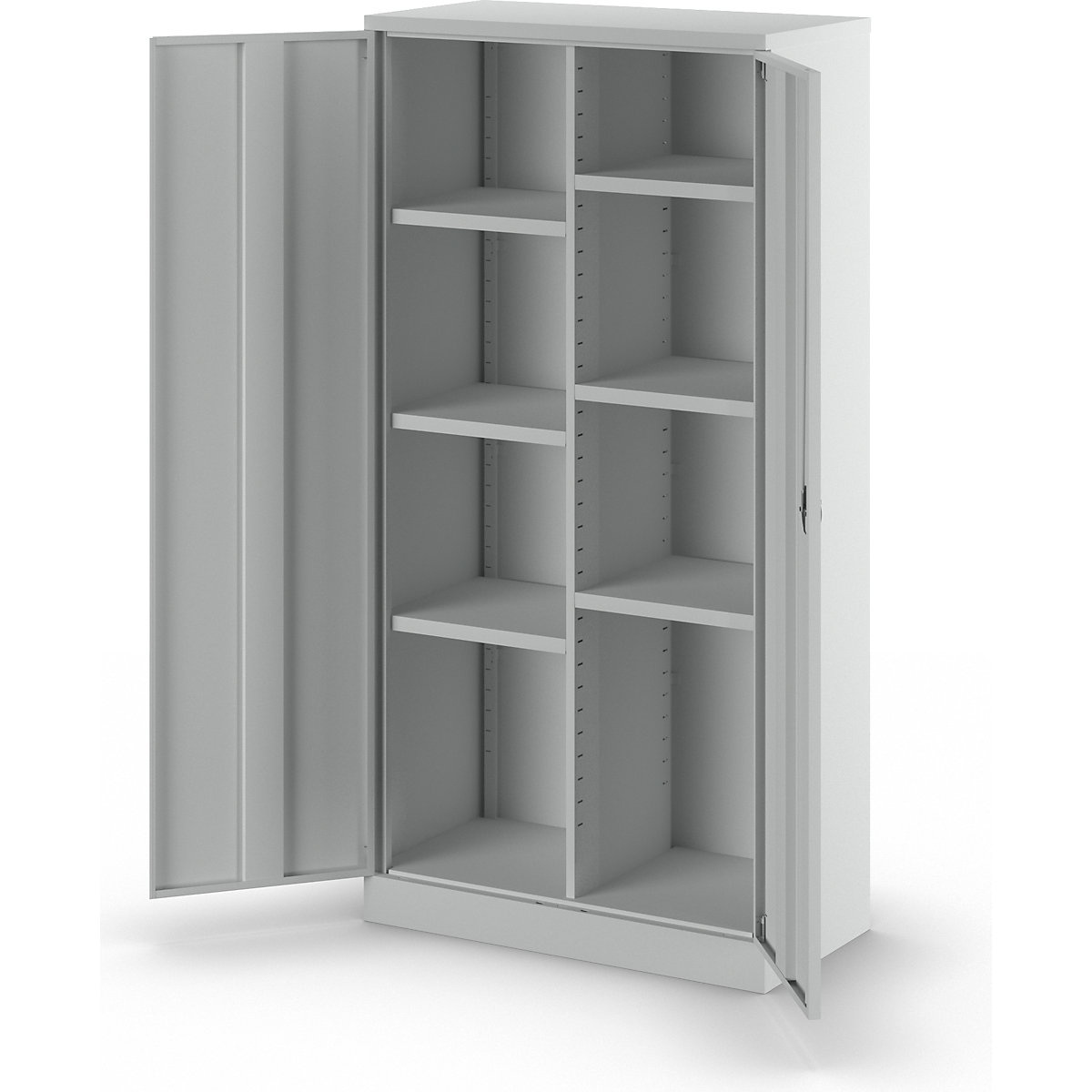 Steel cupboard with plinth – eurokraft basic (Product illustration 8)-7