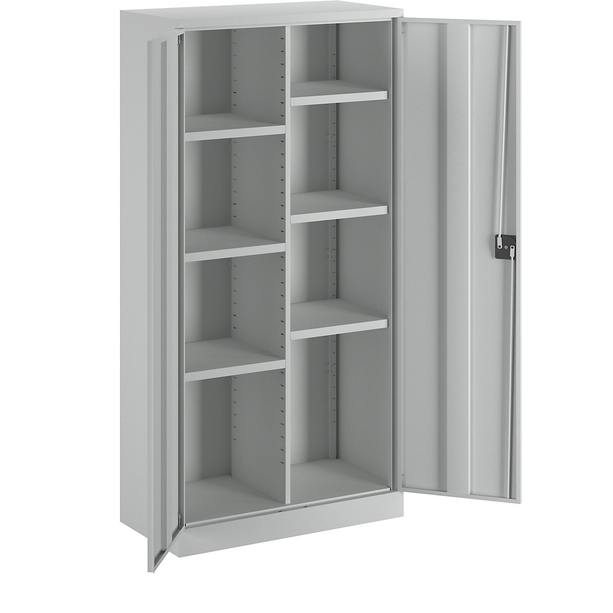 Steel cupboard with plinth – eurokraft basic (Product illustration 7)-6