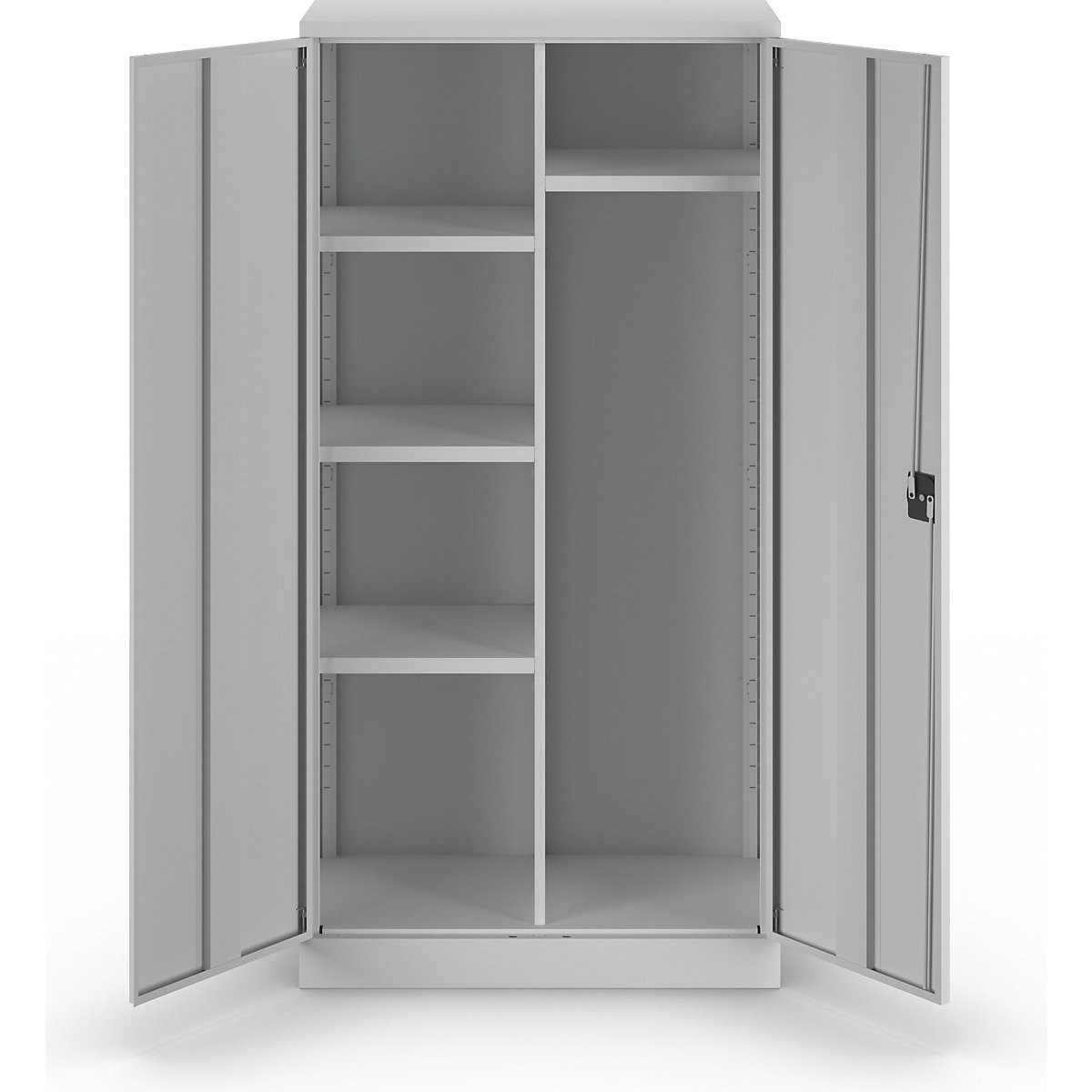 Steel cupboard with plinth – eurokraft basic