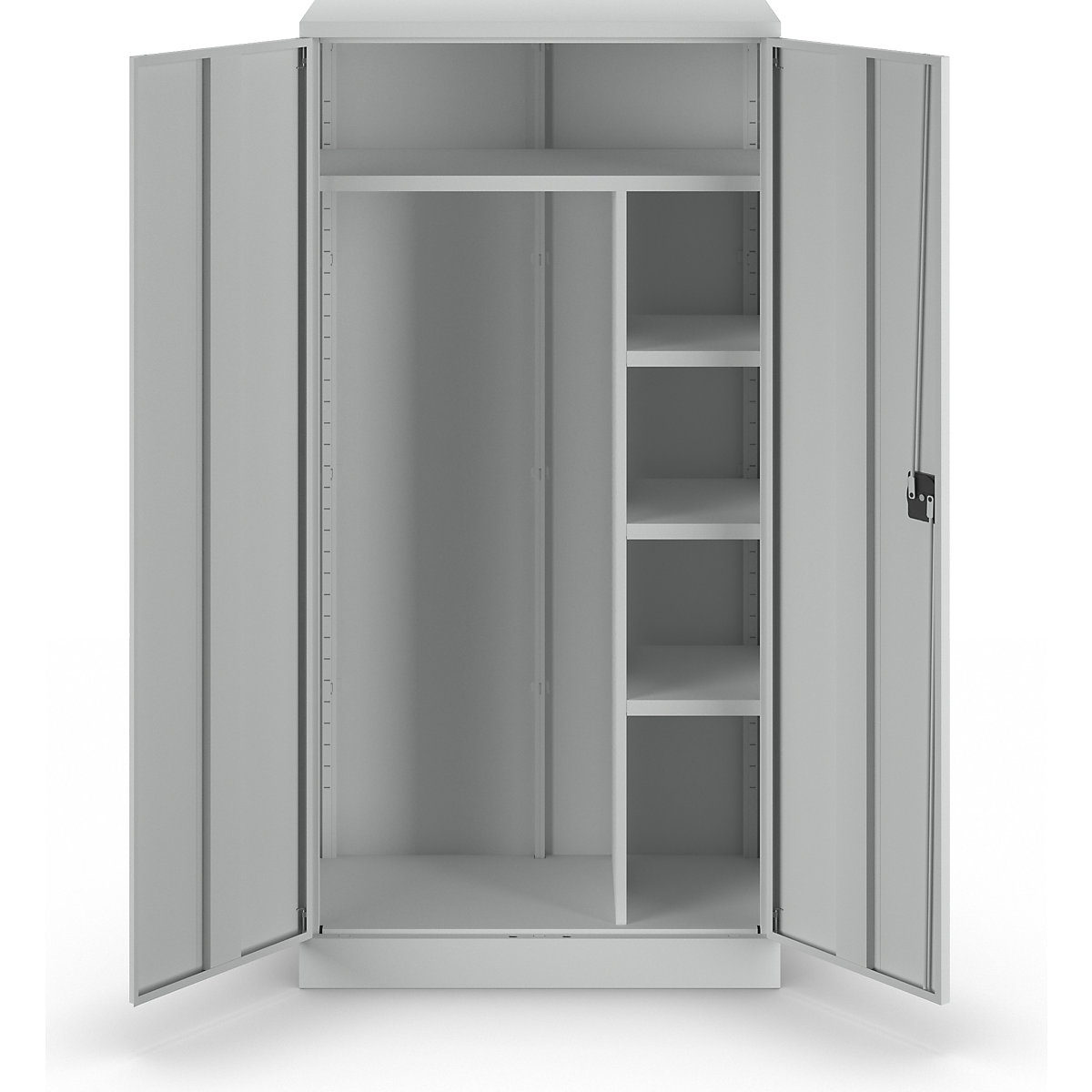 Steel cupboard with plinth – eurokraft basic (Product illustration 6)-5