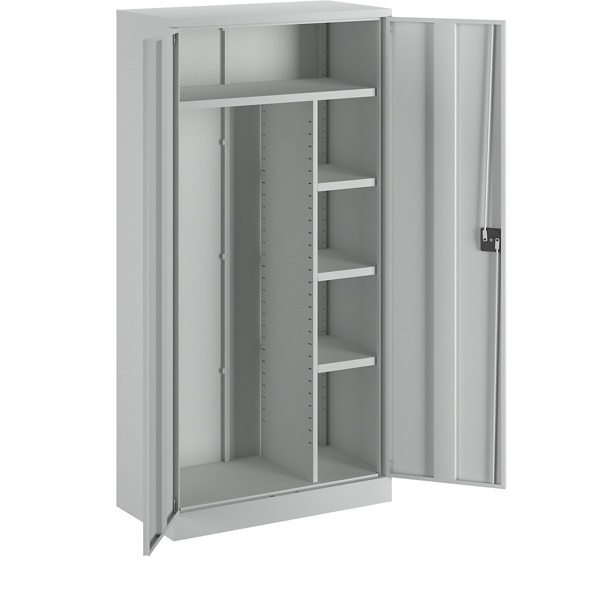 Steel cupboard with plinth – eurokraft basic