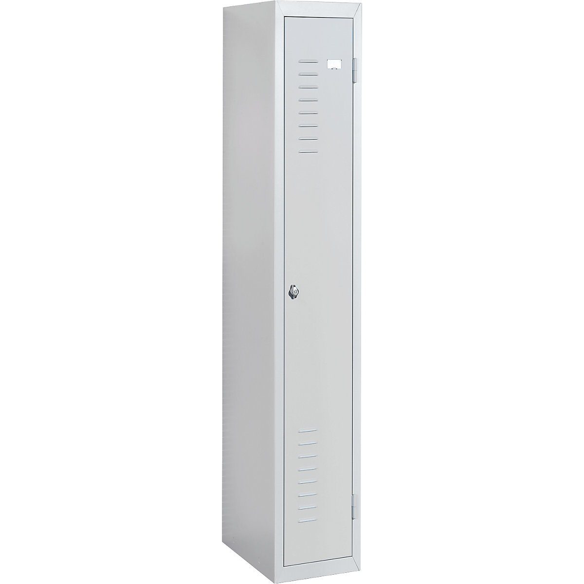 Steel locker, 1 compartment, width 300 mm, standard unit, light grey door-5