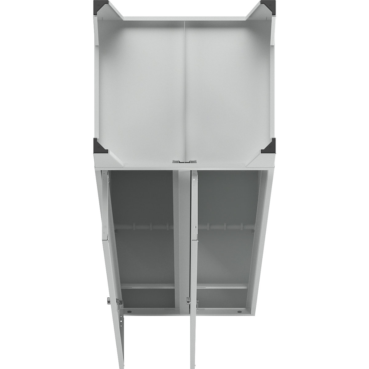 Steel locker with stud feet – Wolf (Product illustration 107)-106