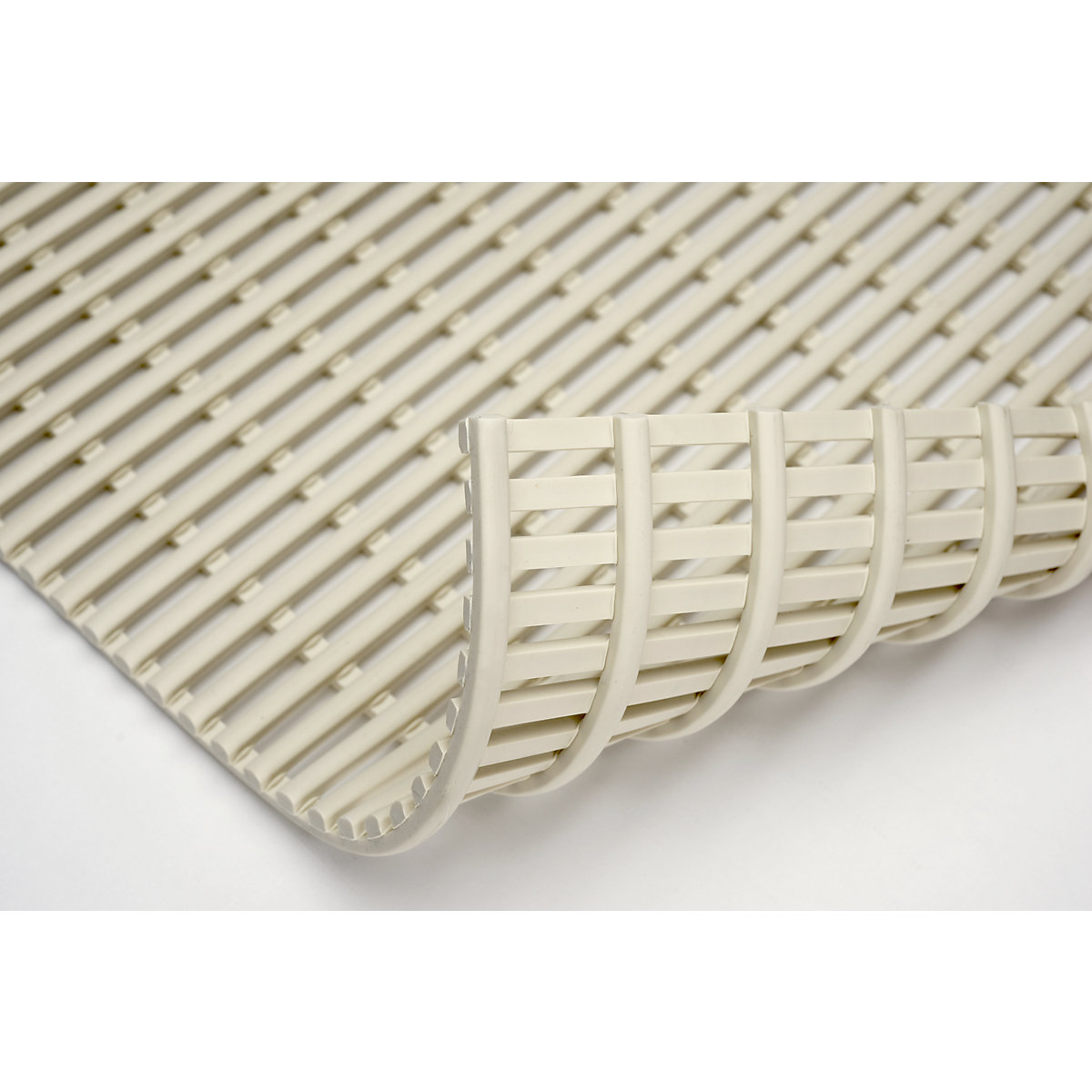 Floor matting, PVC free, per metre, ivory, width 600 mm