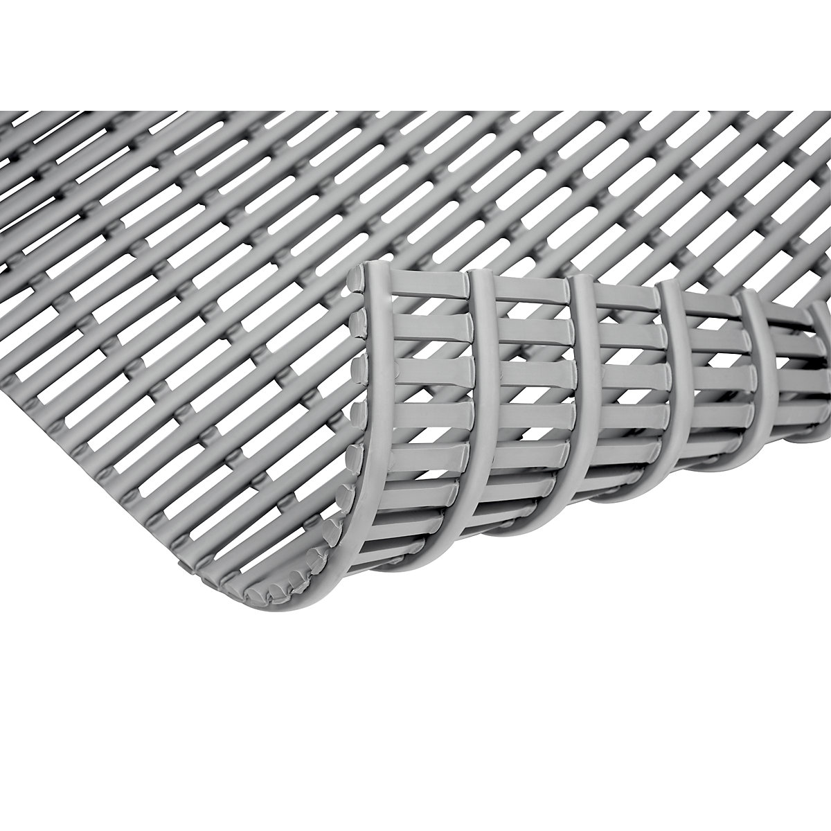 Floor matting, PVC free, per metre, grey, width 600 mm-3