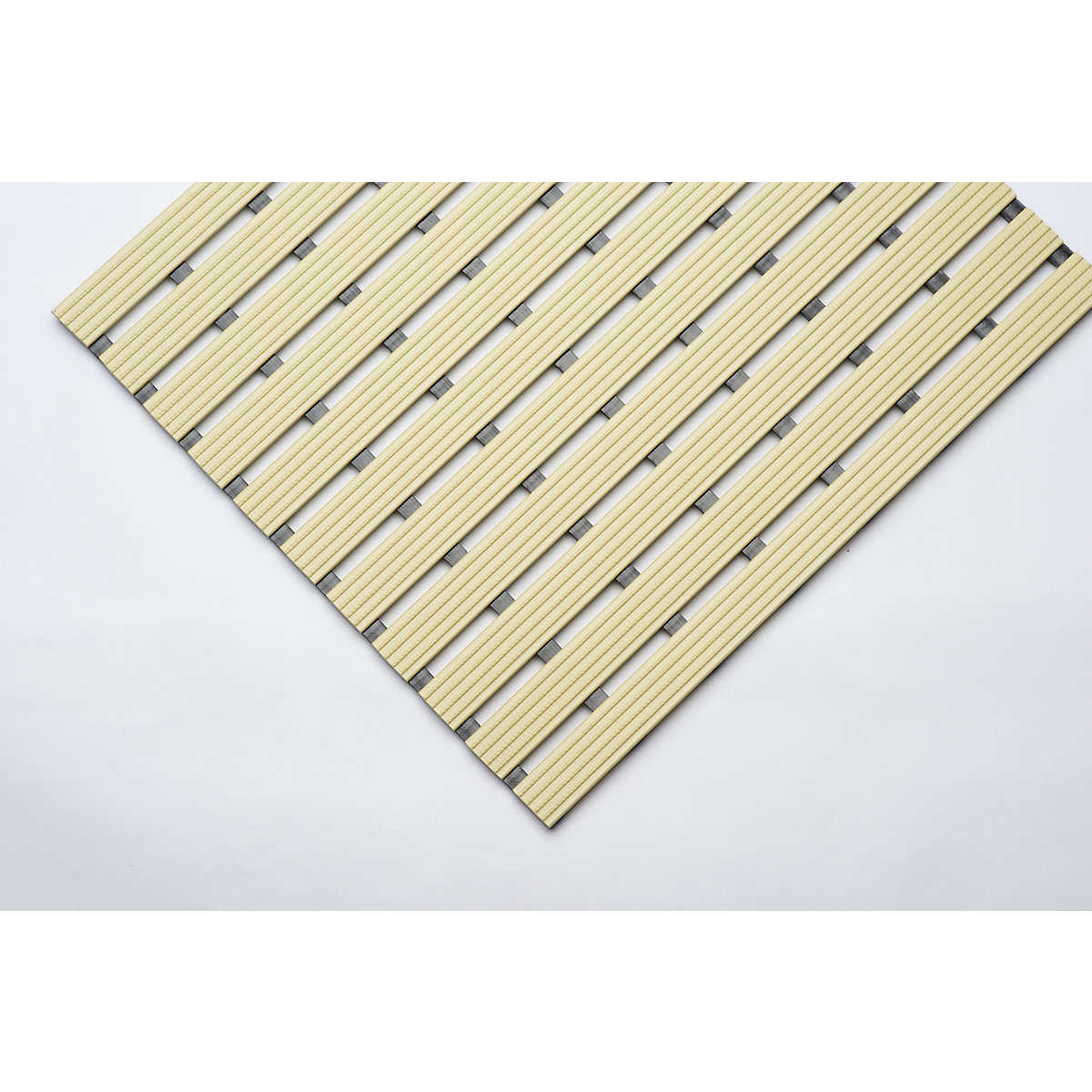 PVC profile matting, per metre, walking surface made of hard PVC, non-slip, width 600 mm, beige