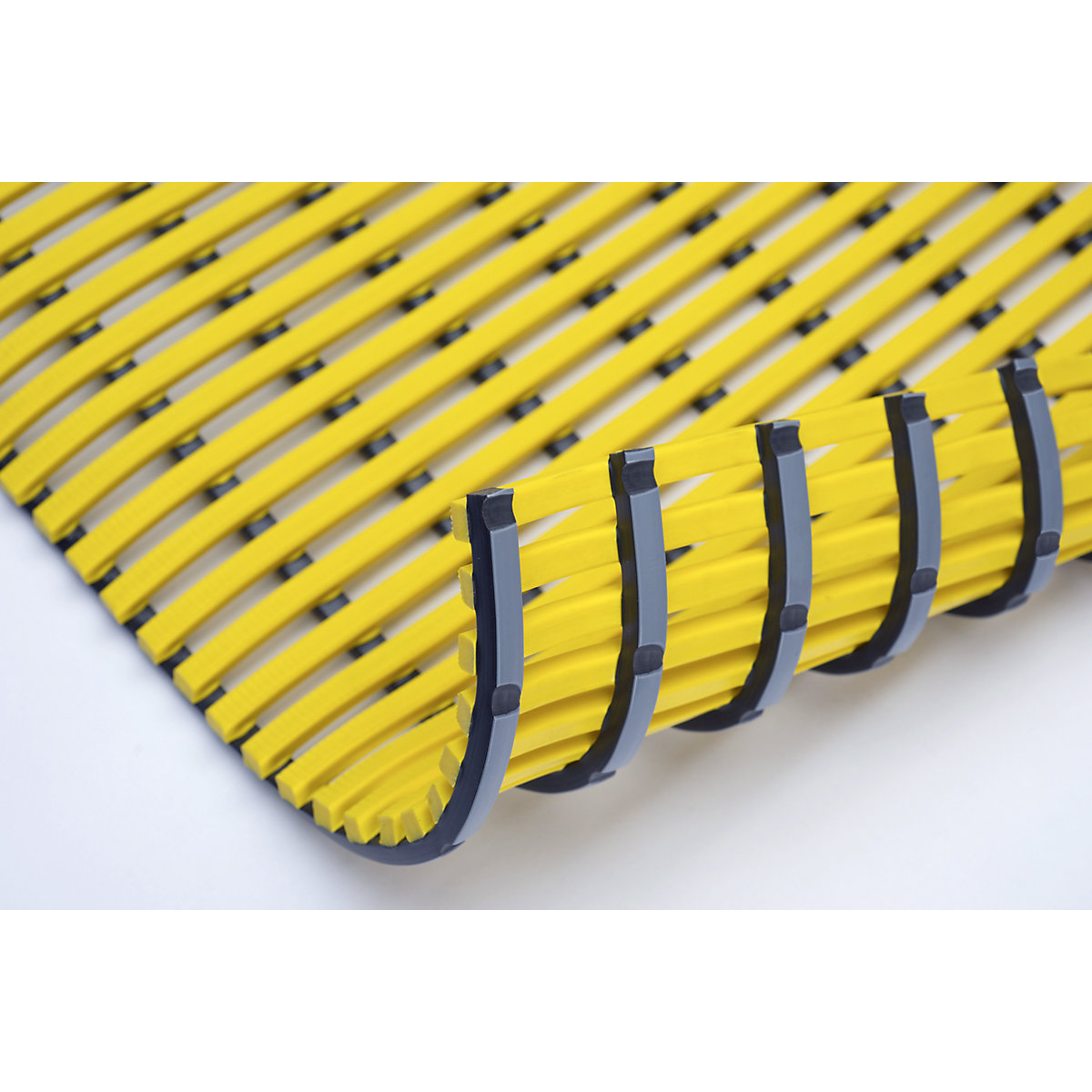 Wet room mat, anti-bacterial, per metre, yellow, width 600 mm