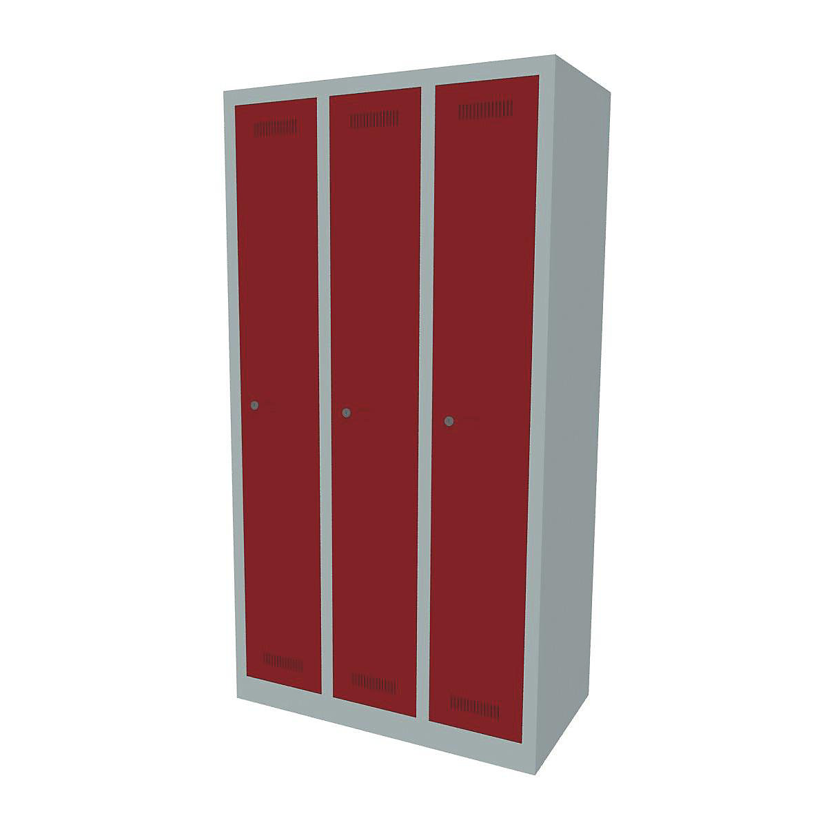BISLEY MonoBloc™ Garderobenschrank, Abteilbreite 248 mm, einstöckig