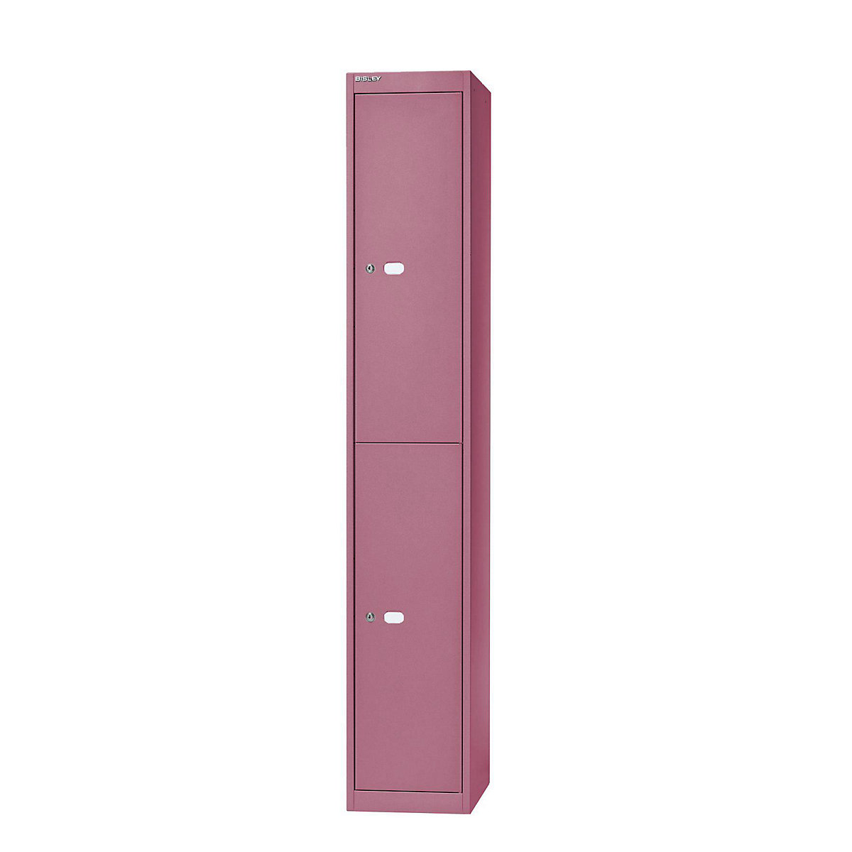 BISLEY OFFICE Garderobensystem, Tiefe 457 mm, 2 Fächer mit je 1 Kleiderhaken, pink