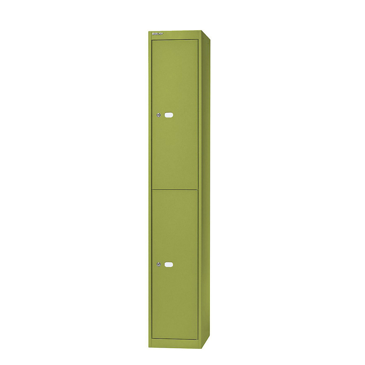 BISLEY OFFICE Garderobensystem, Tiefe 305 mm, 2 Fächer mit je 1 Kleiderhaken, grün