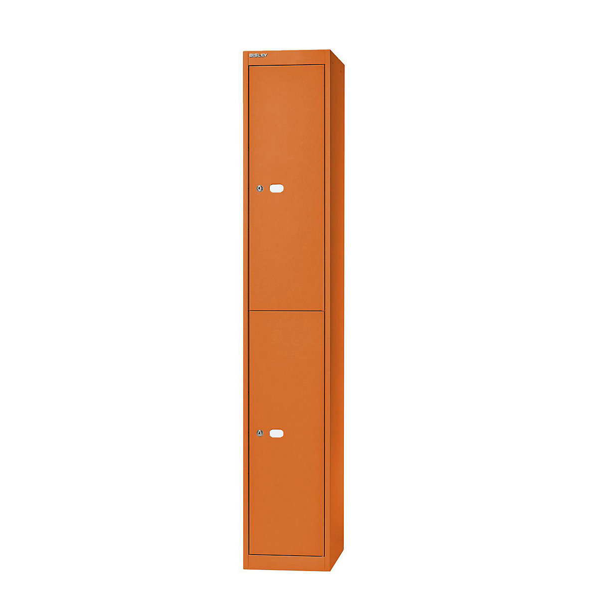 BISLEY OFFICE Garderobensystem, Tiefe 457 mm, 2 Fächer mit je 1 Kleiderhaken, orange