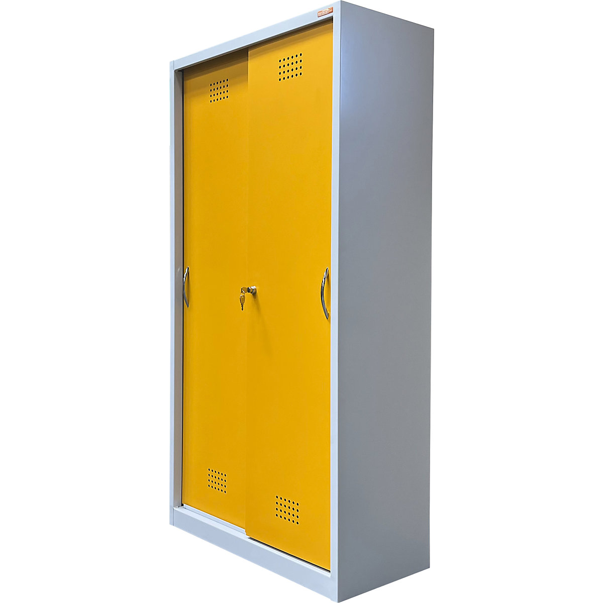 Empty environmental cupboard housing with sliding doors – eurokraft basic (Product illustration 6)-5