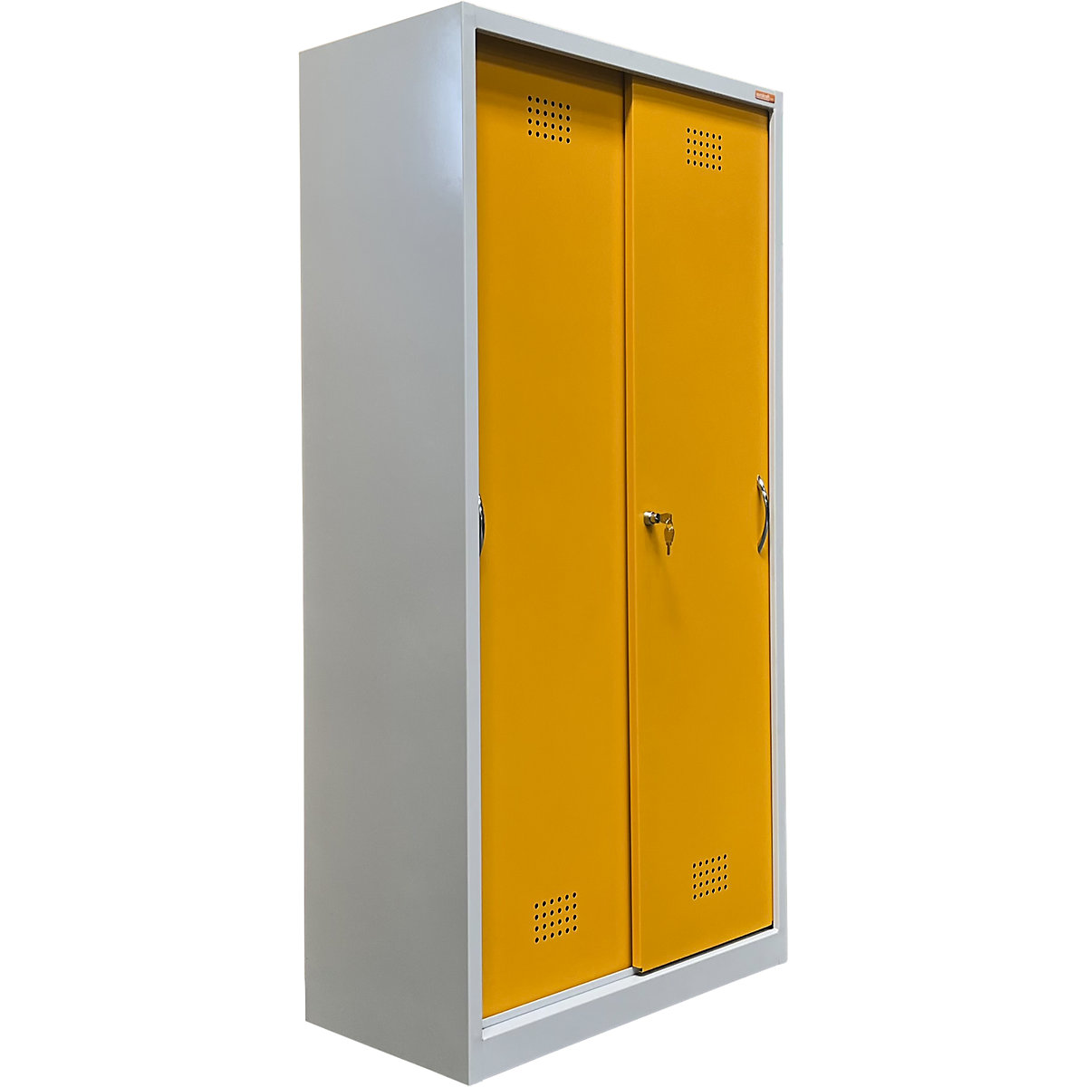 Empty environmental cupboard housing with sliding doors – eurokraft basic (Product illustration 2)-1