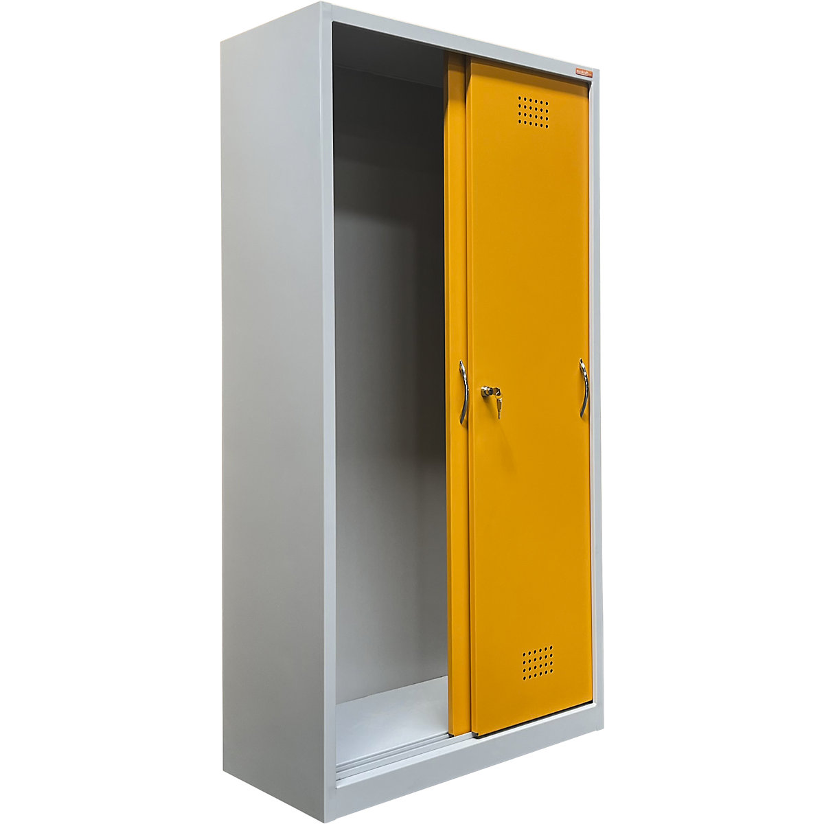 Empty environmental cupboard housing with sliding doors – eurokraft basic (Product illustration 3)-2