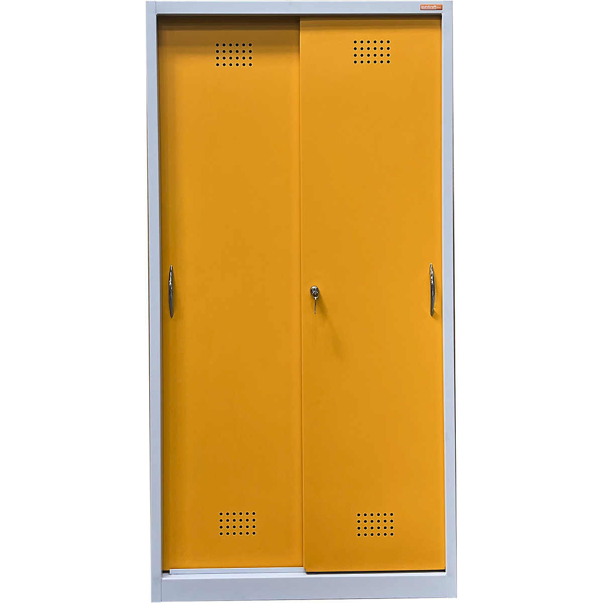 Empty environmental cupboard housing with sliding doors – eurokraft basic (Product illustration 5)-4