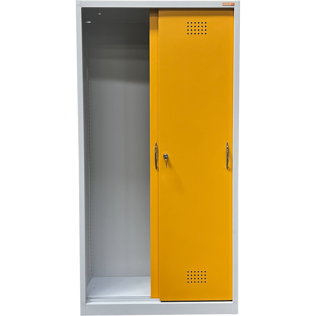 Empty environmental cupboard housing with sliding doors - eurokraft basic