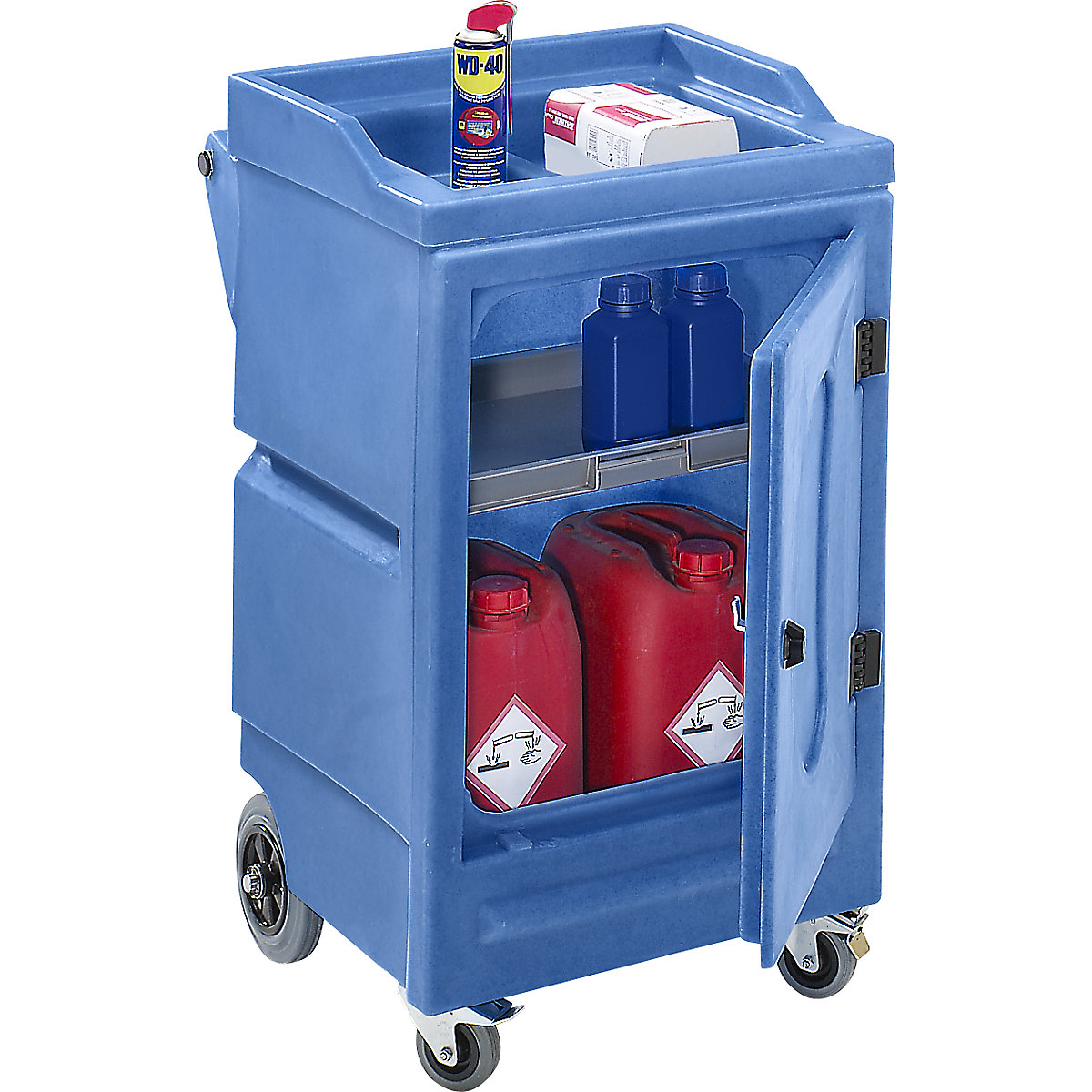 Environmental/chemical trolley made of PE (Product illustration 2)-1
