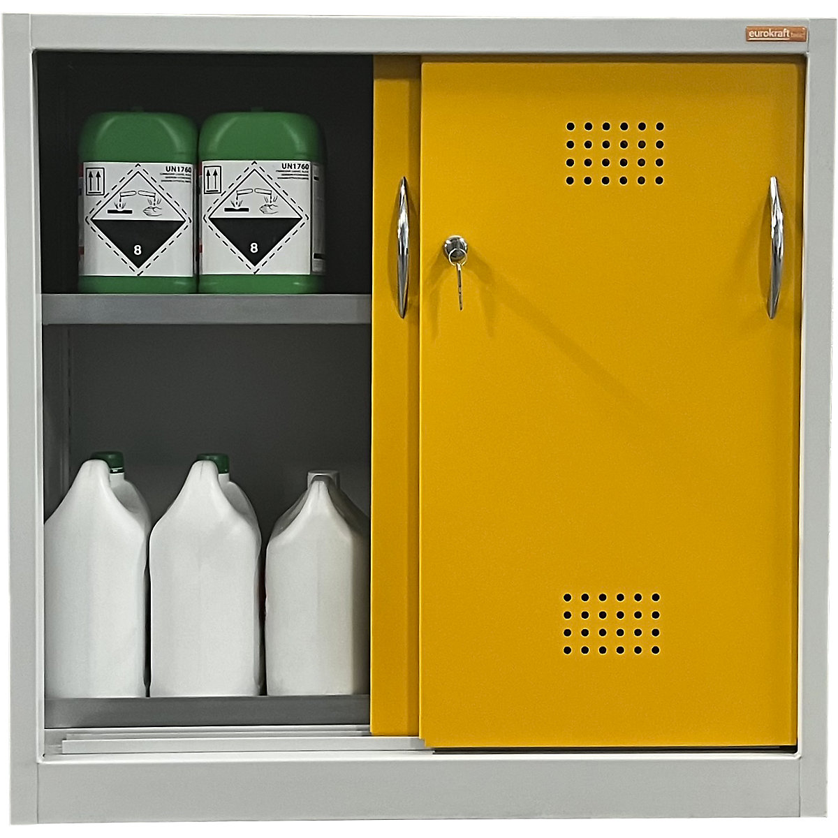 Environmental cupboard with sliding doors – eurokraft basic (Product illustration 5)-4