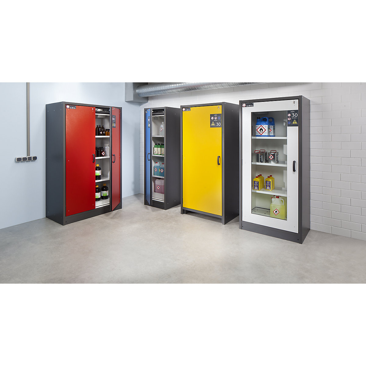 Fire resistant hazardous goods cupboard, type 30 – asecos (Product illustration 4)-3