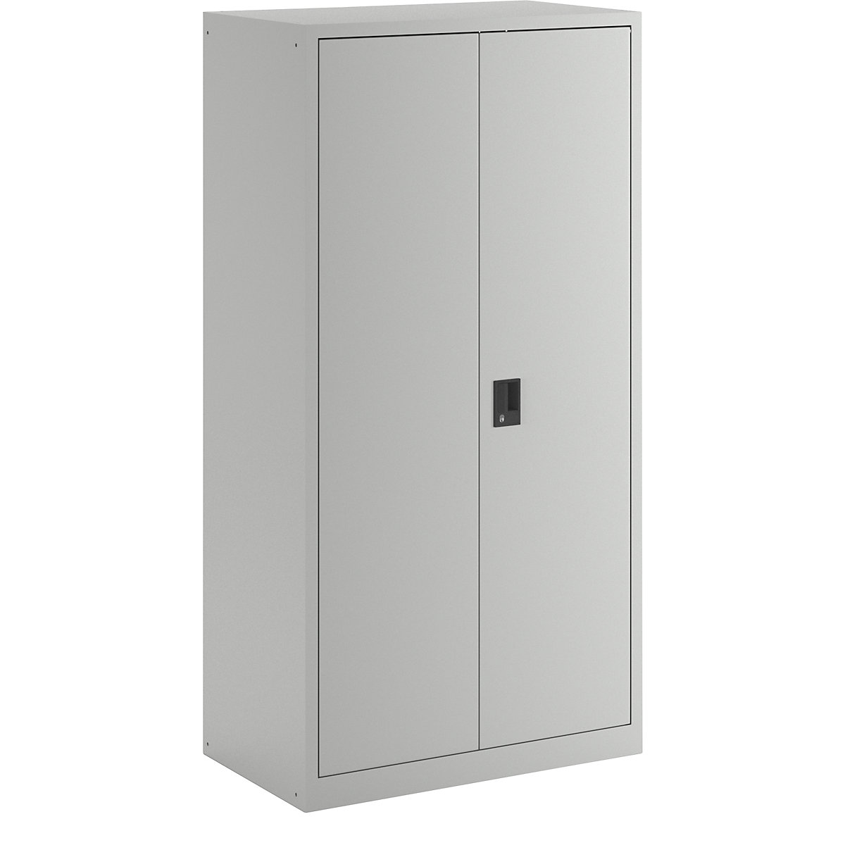 Battery charging cabinet – LISTA, 4 shelves, solid panel doors, 2 power strips at rear with RCD/circuit breaker, grey-13