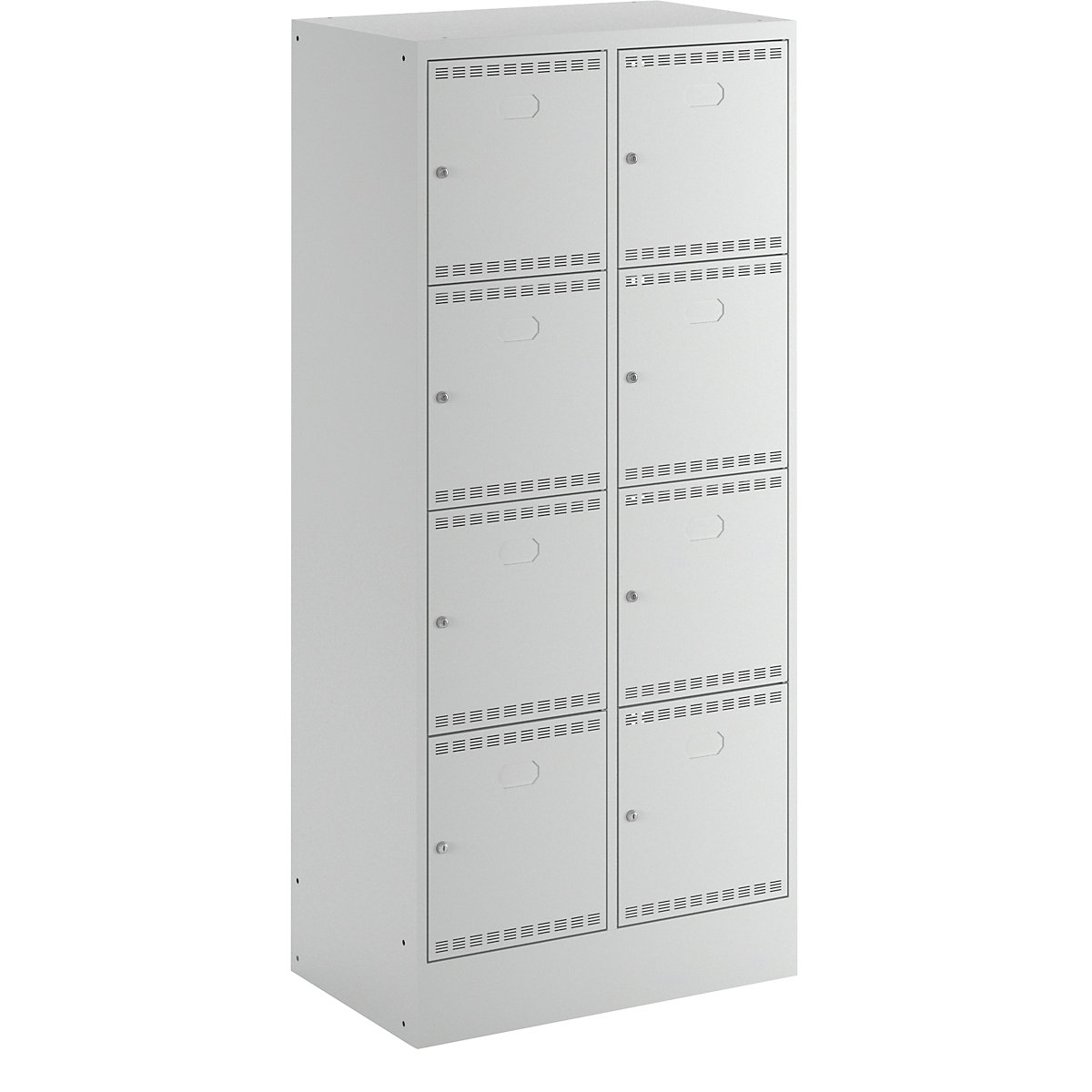 Battery charging cabinet with lockable compartments – LISTA, with 2 x 4 compartments, 1 x 230 V, 1 x USB, grey-12