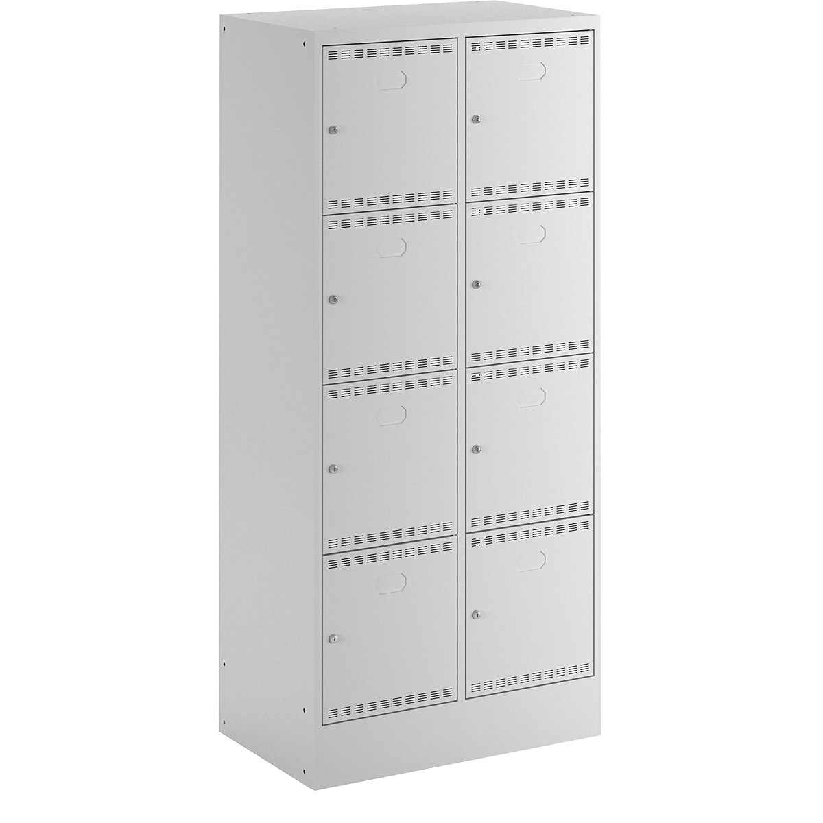 Battery charging cabinet with lockable compartments – LISTA, with 2 x 4 compartments, 1 x 230 V, 1 x RJ45, grey-15