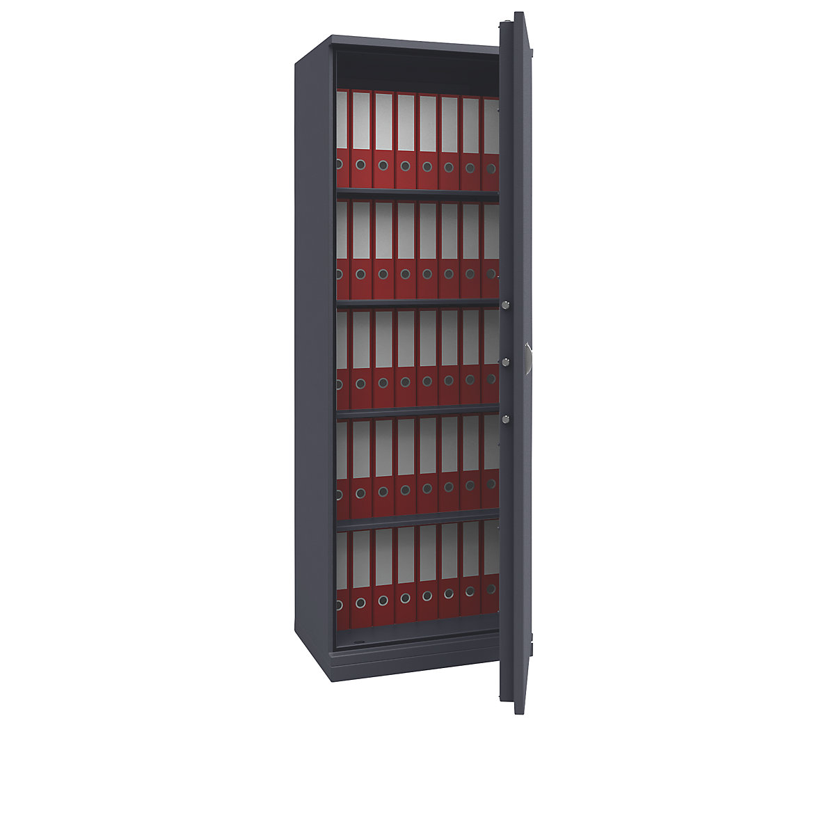 LIGHT safety cabinet, light duty, HxWxD 1950 x 670 x 500 mm, graphite grey-12